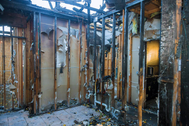Professional Fire Damage Repair technician working in Boca Raton, FL